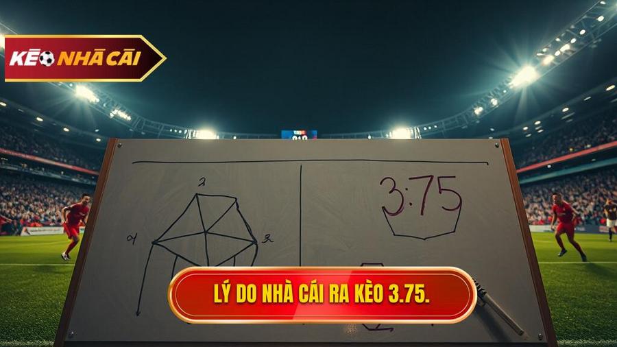 Tại sao nhà cái lại đưa ra mức kèo 3.75 trong hiệp 2?