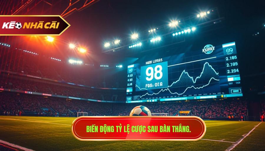 Biến động tỷ lệ cược sau bàn thắng.