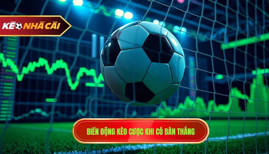 Biến động kèo cược khi có bàn thắng